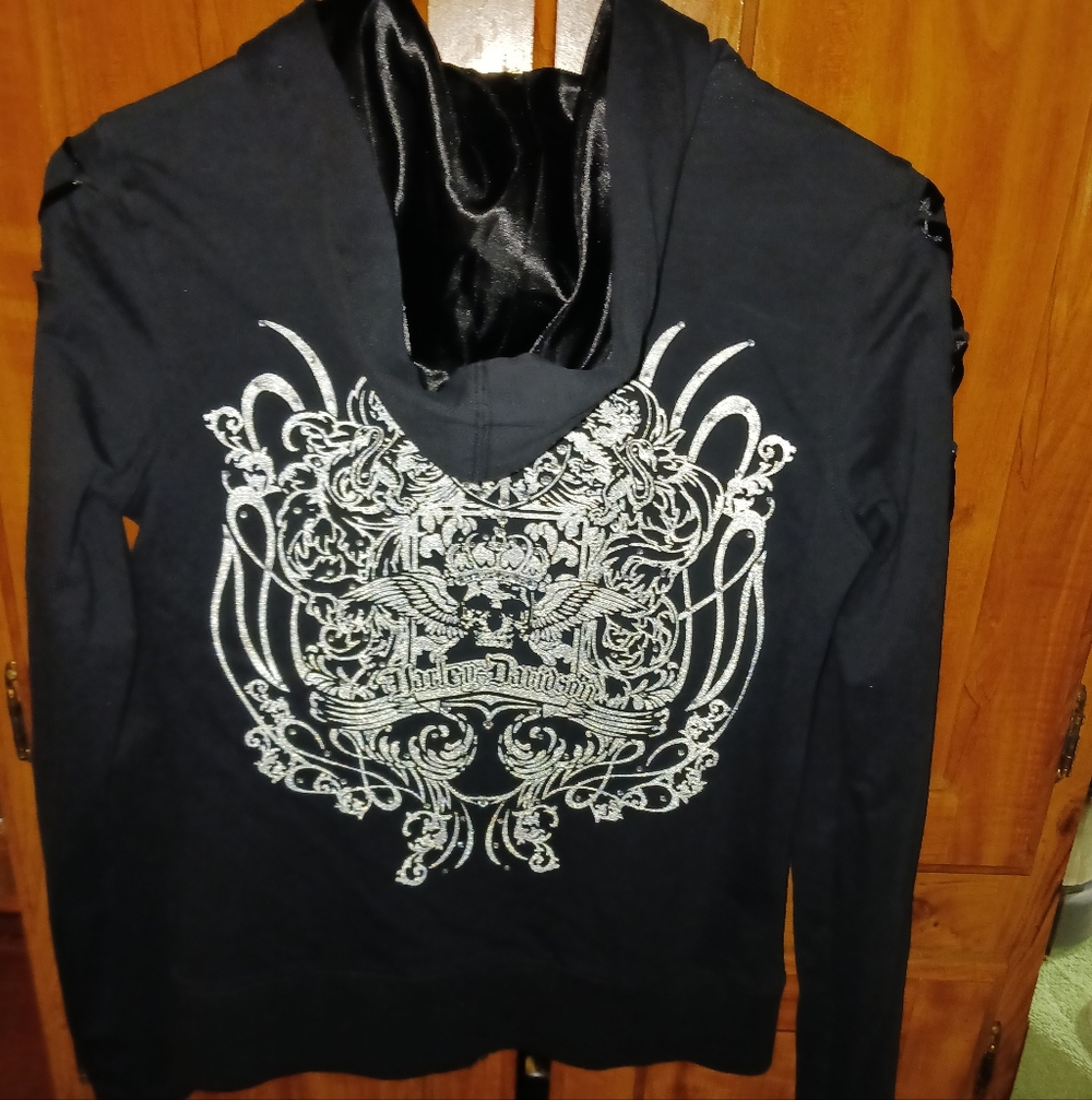Harley-Davidson Black Jacket with Silver Accents